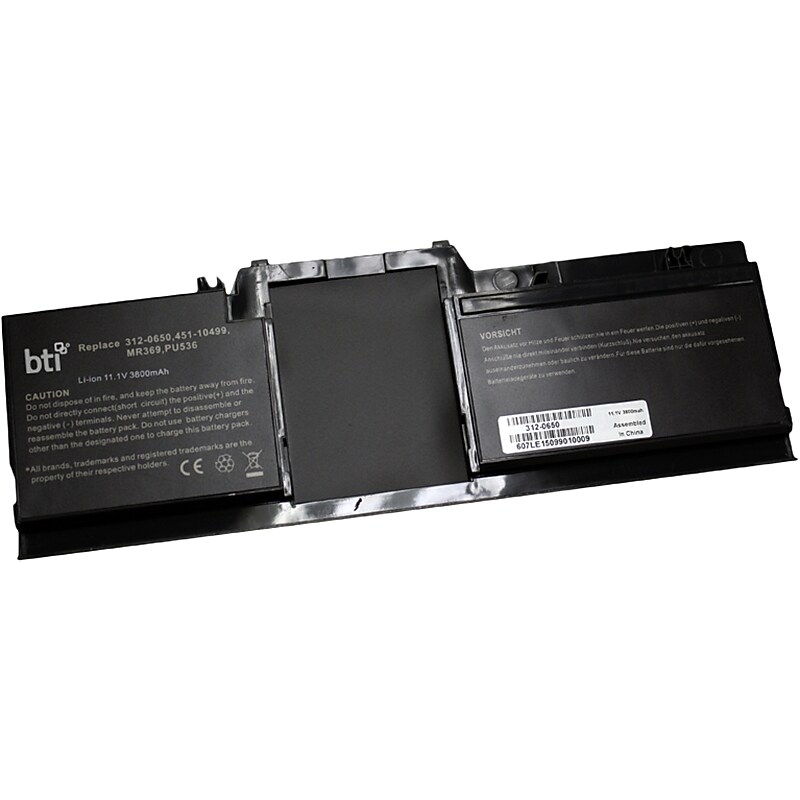 Battery Technology Li-Ion Replacement Battery for Dell Latitude XT Laptops, 3800mAh (312-0650-BTI) image 1