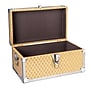 Household Essentials Gilded Wood and Metal Keepsake Trunk, Gold Bling (HH9247-1)~#|#~F5FE068F-89FC-4B48-A514457F1D06D0DF_sc7