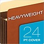 Pendaflex 10% Recycled Heavy Duty Reinforced File Pocket, 5 1/4" Expansion, Letter Size, Brown, 10/Box (C1534GHD)~#|#~F60212C3-D024-400D-BFF5A5E24FB8812F_sc7