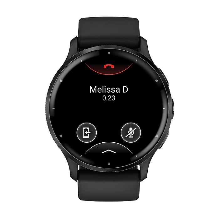 Garmin Venu 3 Smartwatch, GPS, 45mm, Black Silicone Band (010