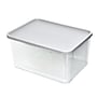 iDESIGN Large Stackable Plastic Storage Bin, Clear (50376)~#|#~F60ED7F9-3629-4295-9375DEFCC4AF33C0_sc7