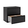 Staples Heavy Duty 2 Drawer Lateral File Cabinet, Letter & Legal Size Documents, 30" W x 18.62" D x 28" H, Black~#|#~F6104AD6-3432-4F3B-B13BC7904B13BBD9_sc7