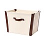 Household Essentials Medium Fabric Storage Bin, 11" x 12"x 16", 36.57 Qt., Cream (6830-1)~#|#~F6107080-4621-40DB-A3F2F66EADDE70C5_sc7