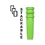 Alpine Industries Polypropylene Recycling Bin with Lid and Dolly, 23 Gallon, Lime Green (ALP477-LGRN4-PKD)~#|#~F610D3D4-12AC-4452-AEF697573BC7C56A_sc7
