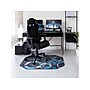 Anji Mountain Rug'd Refracted Carpet & Hard Floor Chair Mat, 36" x 48", Gray/Blue (AMB9112)~#|#~F612ABAC-DEB0-45BF-A074C312765D38D3_sc7