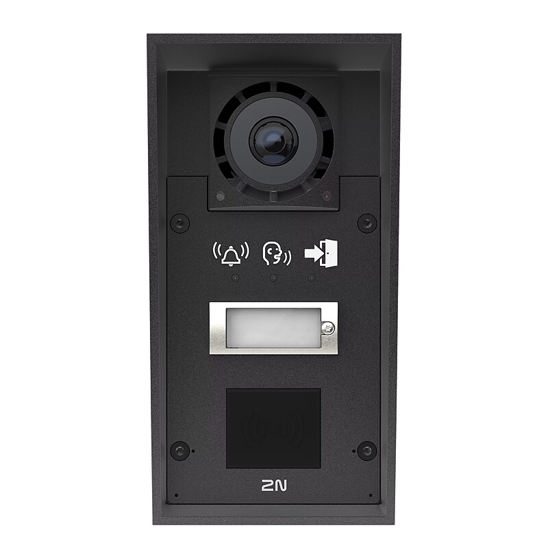 AXIS 2N IP Force 2.0 Outdoor 1.935mm f/ IP Video Intercom with Pictograms and Card Reader Ready, Black (03364-001) image 1