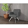 Lesro Willow Fabric Lounge Chair, Open House Graphite/Silver (WL1101.SSV-01OHGP)~#|#~F628DAF0-0A08-466B-95B9886E60C4F7CC_sc7