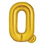 Party City (Air-Filled) 16" "Q" Foil Balloon, Gold, 2/Pack (AM60050230-19)~#|#~F628EE0A-BFCC-4A71-A0FF61203BC8E59C_sc7