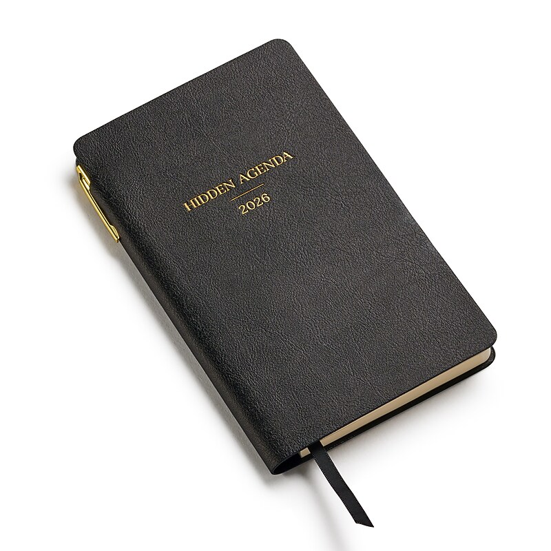 2026 Eccolo 4" x 7" Daily Planner, Black (RY26-401A) image 1