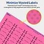 Avery Laser/Inkjet Rectangle Multipurpose Labels, 0.5" x 1.75", Bright Pink, 1200/Pack (94204)~#|#~F6348557-6D86-4571-B2ED2D612517373F_sc7