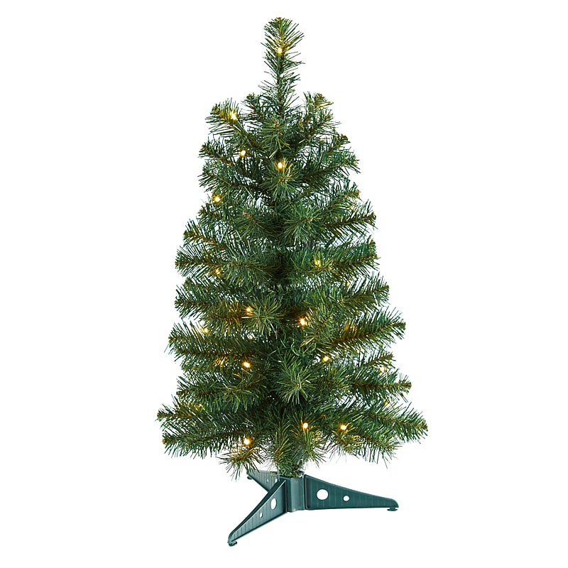 Nearly Natural Green Artificial Christmas Tree, 2' (T1699) image 1