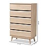 Baxton Studio Miren 50"H Chest, 5-Drawers, Oak Brown/Dark Grey (148-8255-HiT)~#|#~F63587A2-52B0-4CC7-B51519EBDE57F22E_sc7