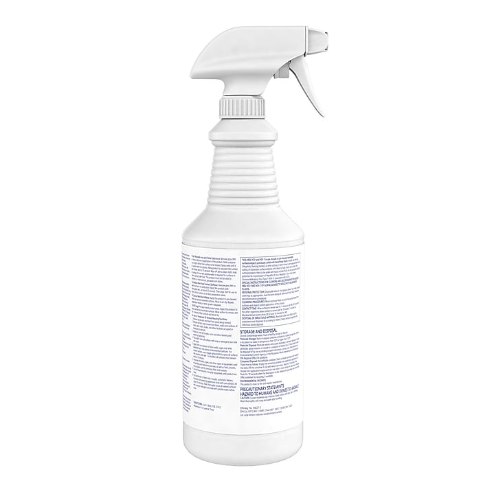 Diversey Virex TB Disinfectant Cleaner, RTU, Lemon Scent, 32 oz
