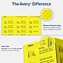 Avery Sure Feed Laser Address Labels, 1" x 2 5/8", Neon Yellow, 750 Labels/Pack (5972)~#|#~F63A080F-971C-4192-B9D84FCEA2D6A077_sc7