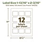Avery EcoFriendly Rectangle Multipurpose Labels, 1-13/16" x 2-3/16", White, 1200/Box (94233)~#|#~F63E03DA-0F3D-4E37-9C14F790A3390FB7_sc7