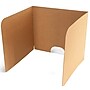 Classroom Products Foldable Cardboard Freestanding Privacy Shield, 24"H x 28"W, Kraft, 20/Box (2420 KR)~#|#~F641843B-F0E7-4872-A13CAADD87EFF725_sc7