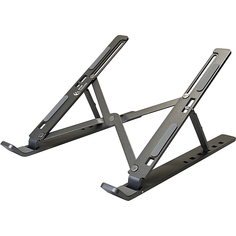 Amer 10" x 6" Aluminum Folding Laptop Stand, Dark Gray (AMRNS02DG) image 1