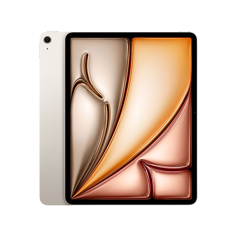 Apple iPad Air M2 Chip 13" Tablet, 128GB, Wi-Fi, Starlight (MV293LL/A) image 1