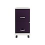 Space Solutions SOHO Smart File 2-Drawer Mobile Vertical File Cabinet, Letter Size, Lockable, Pearl White/Midnight Purple(25336)~#|#~F64587FA-6C96-40F0-AF44C67DA8DA2B2E_sc7