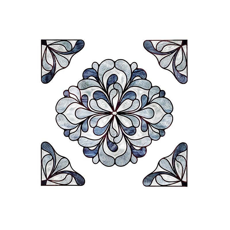 Artscape Capri Slate Accent Window Film, 12" x 12" (02-3719) image 1