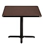 NPS CT Series 36" Square 30" Height Cafe Table, X Base, Black Frame/Mahogany Top (CT33636XDPBTMMY)~#|#~F64C6B0F-7BEC-4298-B42157CC3B64B7B7_sc7