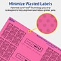Avery Laser/Inkjet Rectangle Multipurpose Labels, 1.75" x 7.75", Bright Pink, 50/Pack (94232)~#|#~F64E1A8C-0061-43BC-8BE2CE5476FEA3C9_sc7