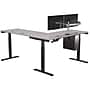 VersaDesk PowerLift 60"W Electric L-Shaped Adjustable Standing Desk, Grey/Black (PLLSD6060-BG-APP)~#|#~F655FB46-8F57-400E-A822840705D683CC_sc7
