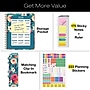 2027 Excello Brands 9" x 11" Weekly & Monthly Standard Planner, Paperboard Cover, Teal Floral (FSHN-CY27-8511-17)~#|#~F6562C47-2002-4692-A1D3990883947D1A_sc7