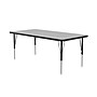Correll Rectangular Activity Table Set, 60" x 30", Height Adjustable, Gray Granite (AP2-A3060TFREC-15-09-09-8-18)~#|#~F6568AF7-CD8D-4368-821222834B2C72A9_sc7