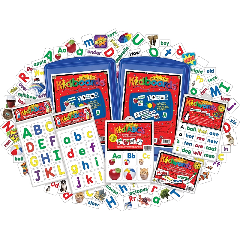 Barker Creek Learning Magnets Language Arts Kit, 398 Magnetic Pieces/Set (LM2401) image 1