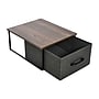 Household Essentials Storage Boxes, Stackable with Walnut Laminate Top, 2/Set (8017-1)~#|#~F658A643-B0C9-4982-8CA52DE5C86DEA3E_sc7