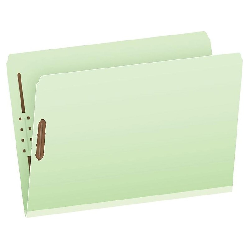 Pendaflex Recycled Pressboard Classification Folder, 2" Expansion, Legal Size, Light Green, 25/Box (17185) image 1