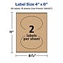 Avery Laser/Inkjet Oval Multipurpose Labels, 4" x 6", Kraft Brown, 30 Labels/Pack ( 94057)~#|#~F65CDB47-7EF4-44CF-80DED4C4445E7284_sc7