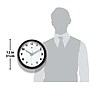 Infinity Instruments Lux Wall Clock, Plastic/Glass, 12" (14917BK-S3140)~#|#~F65E0F68-7757-4499-83EC884963EC947A_sc7