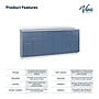 Viva Comfort 36.75'' H x 72" L Exam Room Medical Cabinet, 6-Doors, 3-Drawers, Blueberry (902BASE72NSBL)~#|#~F65E61A2-2FE0-4EDC-807380C4FF8962C3_sc7