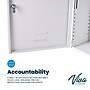 Viva Comfort Large Double Door Medicine Locking Secure Storage Medical Cabinet, 1.7 cu. ft., White (ADIME999-03-WHI-MK)~#|#~F65F5B53-BC0E-4364-A5ADA6A42A7F3F57_sc7