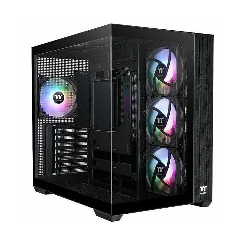 Thermaltake View 380 TG ARGB Mid Tower Gaming Computer Case, Black (CA-1Z2-00M1WN-00) image 1
