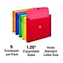 Staples Plastic Button & String Document Envelopes, Assorted Colors, 5/Pack (TR10782-CC)~#|#~F6688106-A90D-4BC0-BE457ECAAA5581E5_sc7