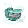 bentgo Chill Kids Bento Box, 4-Compartment, Aqua (BGOCHL-A)~#|#~F668B221-CFF6-470B-AD455CDAAEBE60A4_sc7