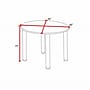 Regency Kee 48" Round Laminate Breakroom Table, Ash Grey/Chrome (TB48RNDAGBPCM)~#|#~F66A96F5-C572-4668-969A7B7383F62884_sc7