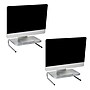 Mind Reader Ventilated Desktop Organizer Monitor Stand, Silver, 2/Pack (2METMONST-SIL)~#|#~F6707679-6E2E-4E30-9465213AF4718385_sc7
