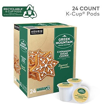 Green Mountain Cinnamon Sugar Cookie Coffee, Keurig® K-Cup® Pods, Medium Roast, 24/Box (35814)