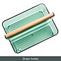 mDesign 2-Compartment Plastic Desk Organizer, Sage/Natural (26055)~#|#~F67D0FC9-4CD6-466D-B101676DC902C97D_sc7