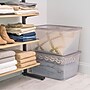 Iris 58 Quart Snap Top Plastic Snap Closure Storage Bin, Clear (500220)~#|#~F680DE9F-7742-465C-B1832F61B08FC75D_sc7