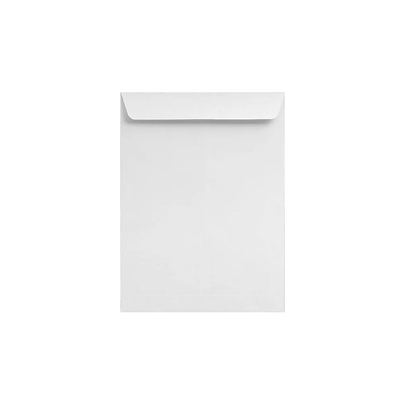 LUX 10 x 13 Open End Envelopes 50/Pack, White Linen (4897-WLI-50) image 1