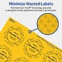 Avery Laser/Inkjet Round Multipurpose Labels, 2" Dia., Bright Yellow, 240/Pack (94501)~#|#~F6860EFD-C35B-42D8-947802826897CAE8_sc7