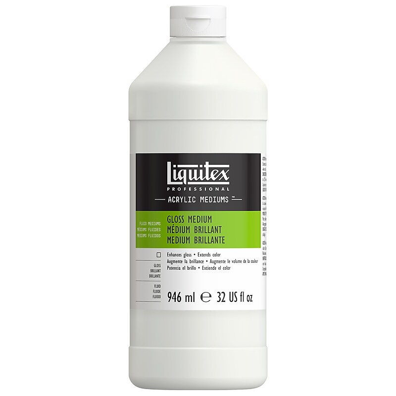 Liquitex Acrylic Gloss Medium, Clear, 32 oz. (81593) image 1