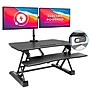 Mount-It! 35"W Electric Adjustable Standing Desk Converter with Dual Monitor Mount and USB Charging Port, Black (MI-8053)~#|#~F68CD863-0B79-471E-8BF291457DD68112_sc7