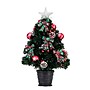 Nearly Natural 24-in Pre-Lit Fiber Optic Cosmopolitan Star Topped Artificial Christmas Tree with Decorative Planter (T4749)~#|#~F68F58A4-4DFC-4764-81868FD2AF60D90B_sc7