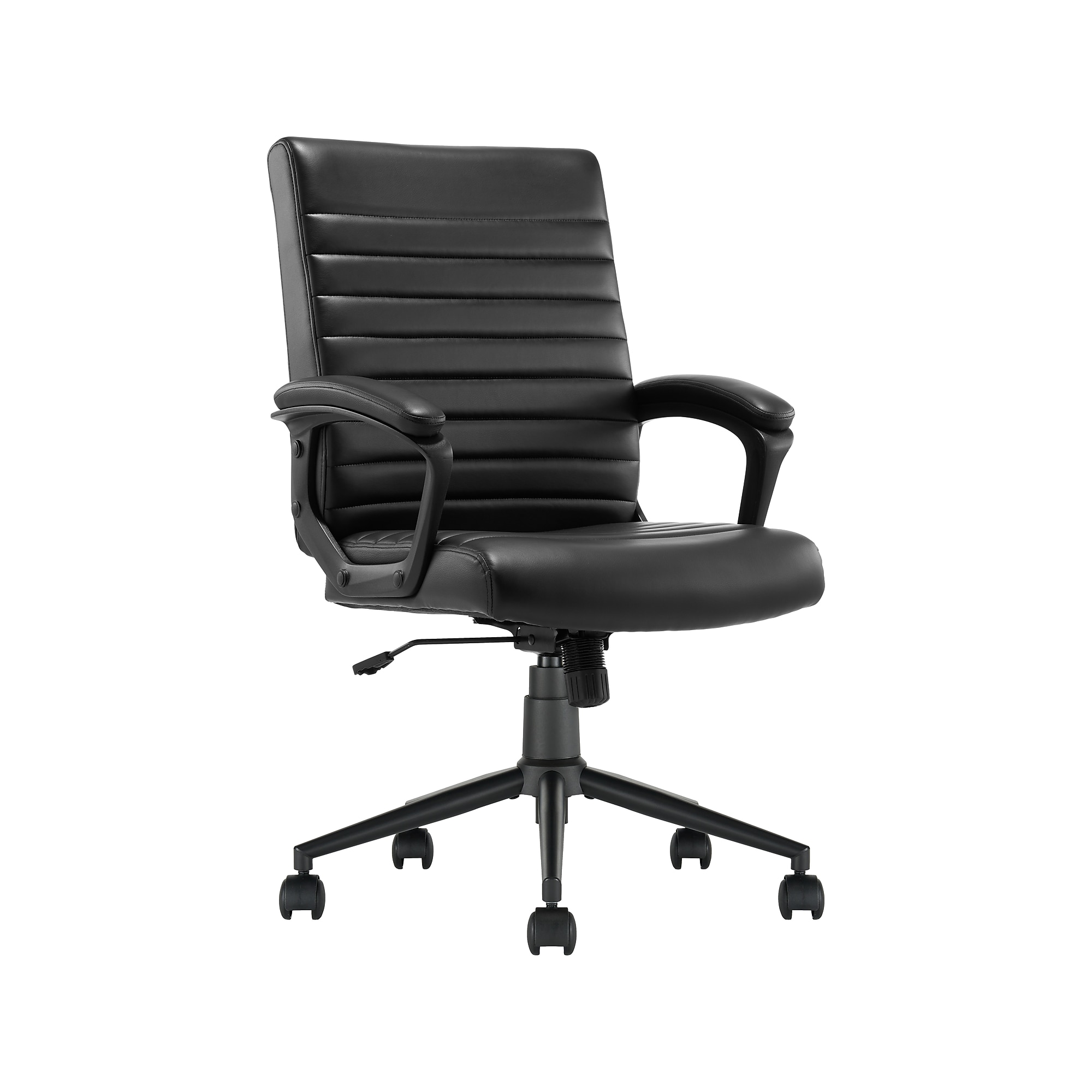 Click365 Transform 3.0 Ergonomic Bonded Leather Swivel Desk Chair, Black (CCHR10008B) Sansujyuku sansujyuku.com